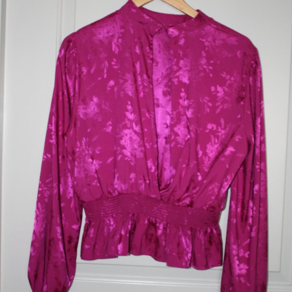 Pink open back with texture